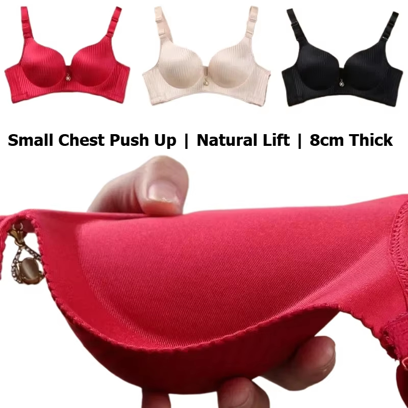 T Shirt Bra Seamless - 8CM Thick Padded Push Up Bra