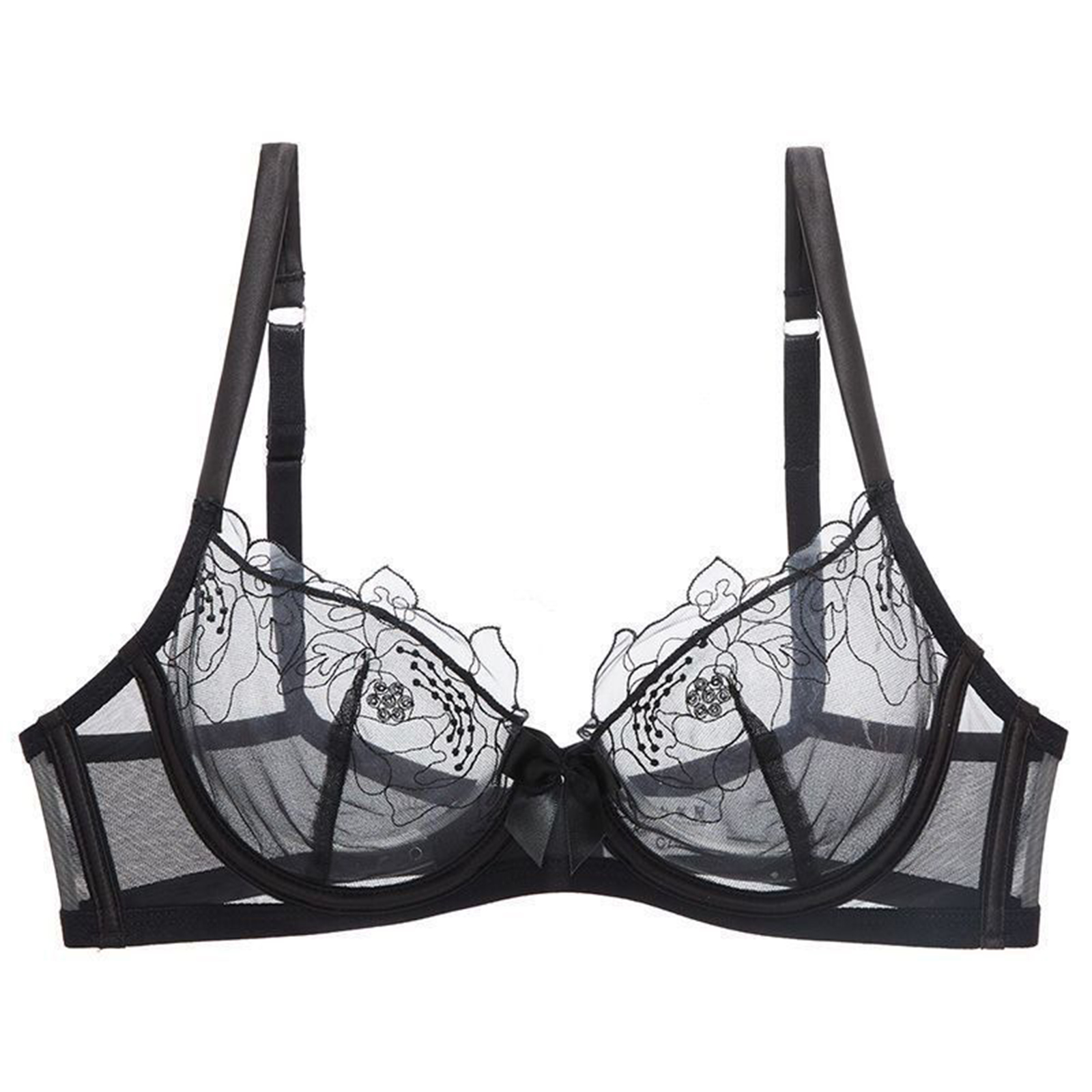 Sheer Mesh Bra - Sissy Women Temptation Lingerie Bras Tops