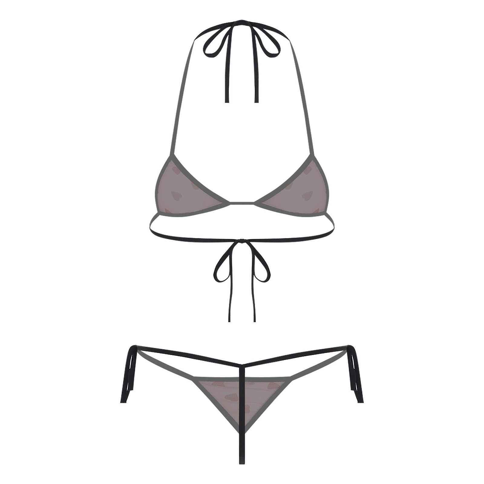 Womens Micro Mini Bikini Linge - مراجعة Sheer Mesh Bra وسعره