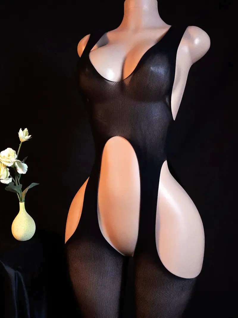 Hot Mesh Hollow Out Bras Body  - مراجعة Sheer Mesh Bra وسعره