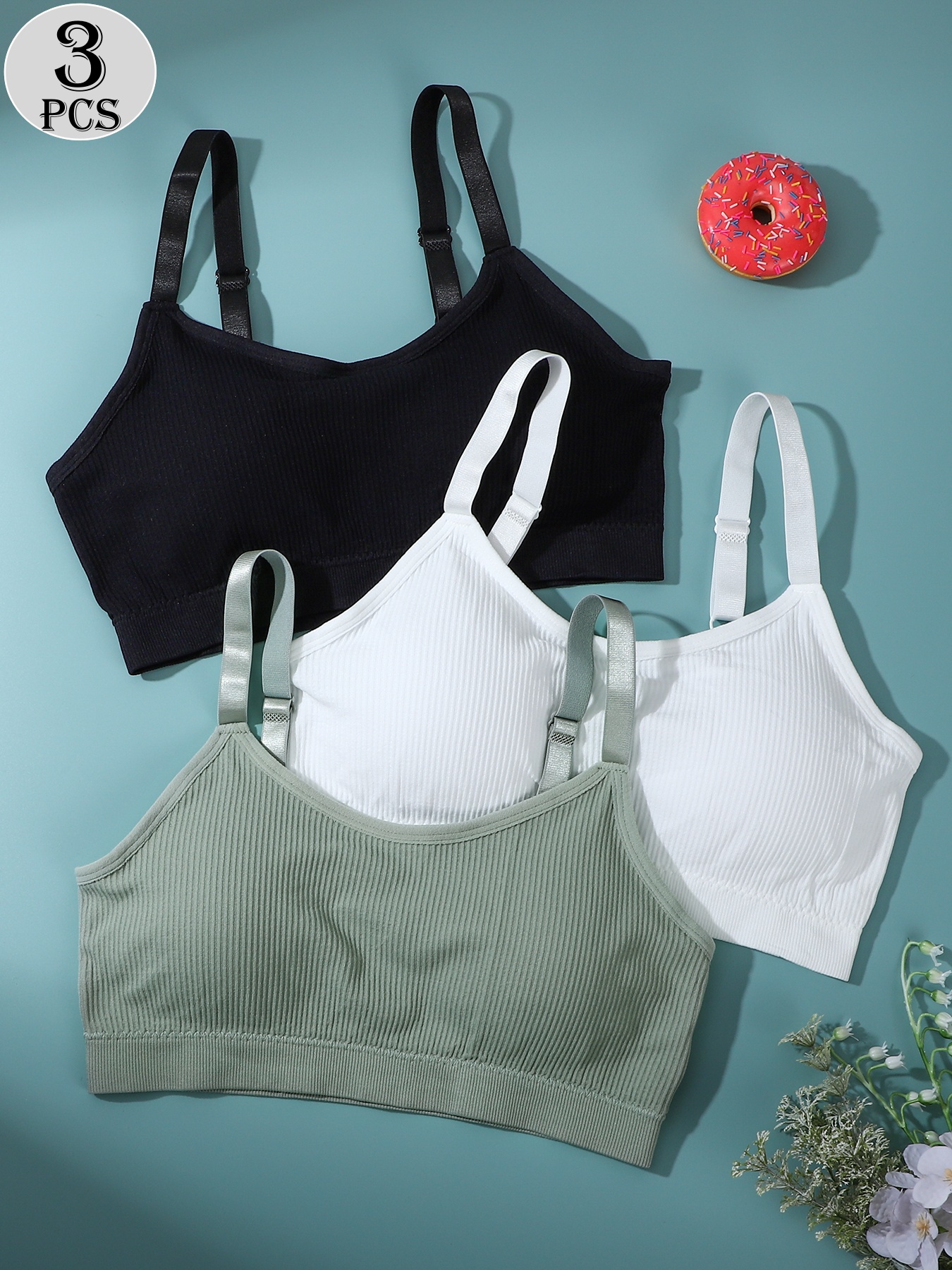 3-Pack - Women's Sports Bra -  - مراجعة Underwire Bra Padded وسعره
