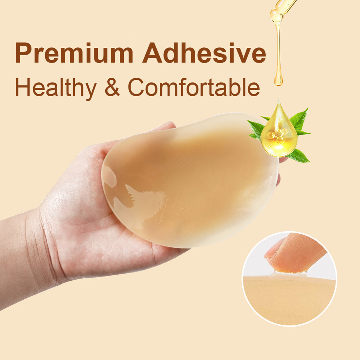 3Pairs Crescent Nipple Cover S - مراجعة Push Up Bra Silicone وسعره