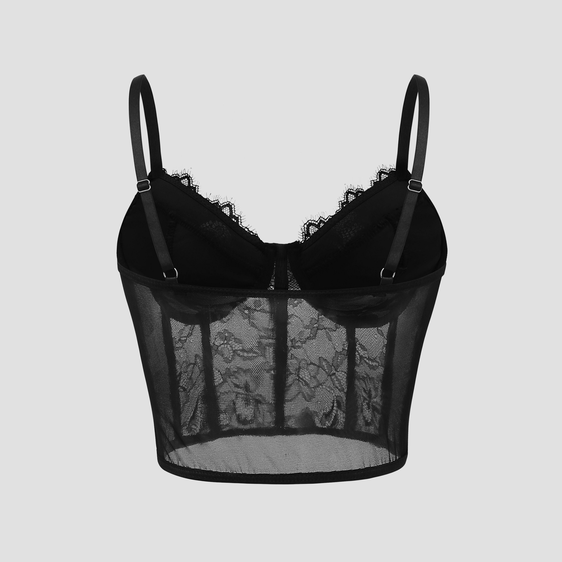 Sexy Black Semi Transparent Br - مراجعة Sheer Mesh Bra وسعره