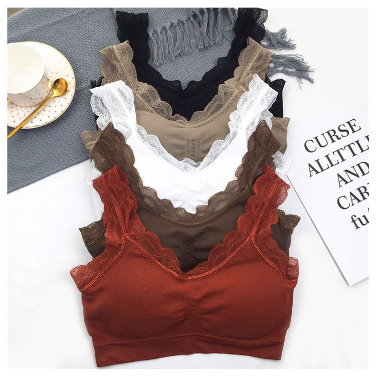 3D Sexy lace Lingerie Seamless - مراجعة Lace Bralette Set وسعره