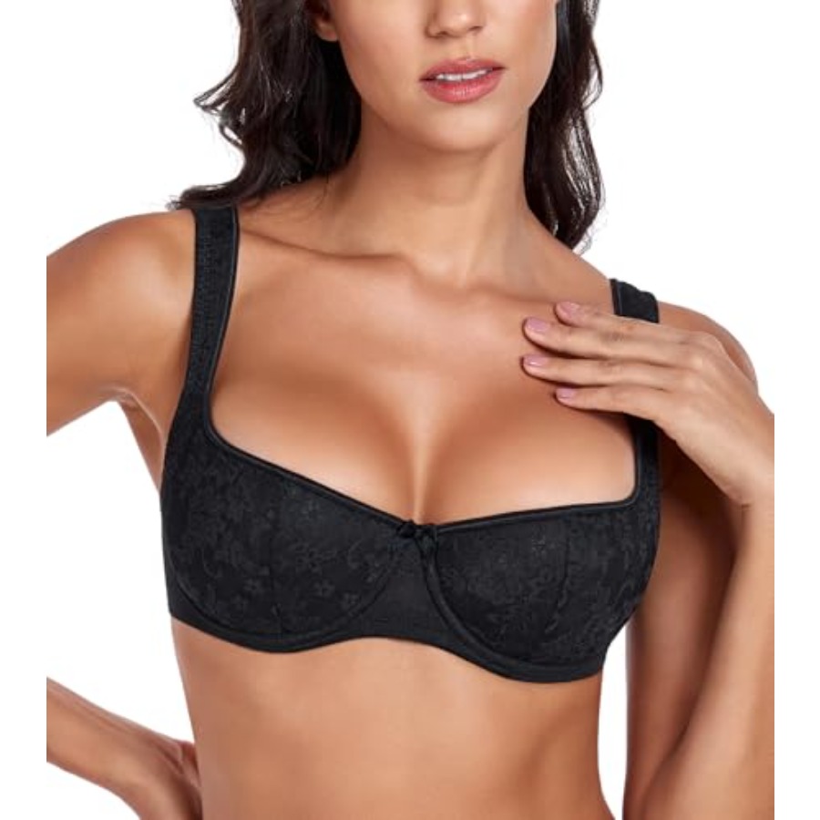 DotVol Women's Lightly Padded  - مراجعة Demi Bra Balconette وسعره