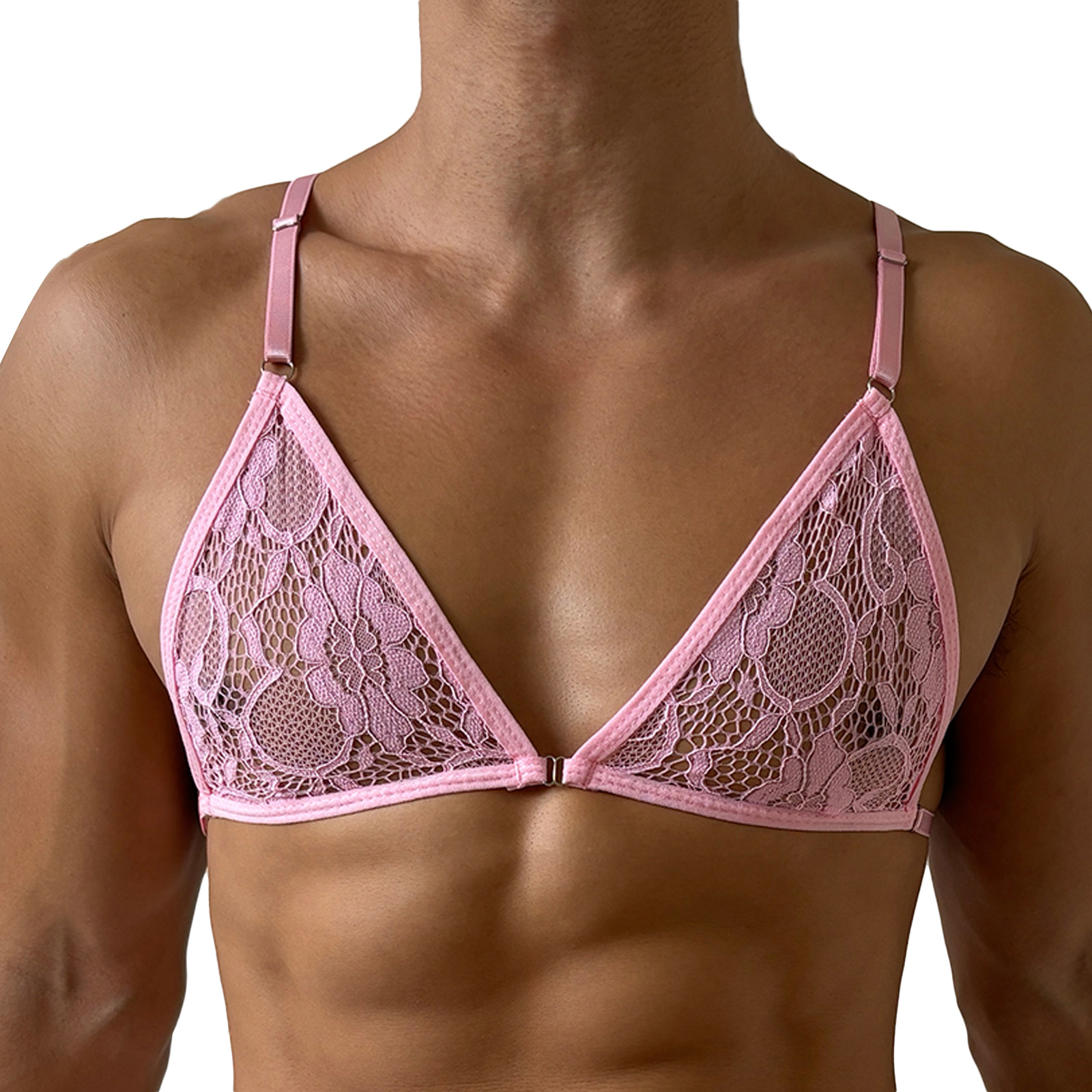 Sexy Open Bra Lace Halterneck  - مراجعة Lace Bralette Set وسعره