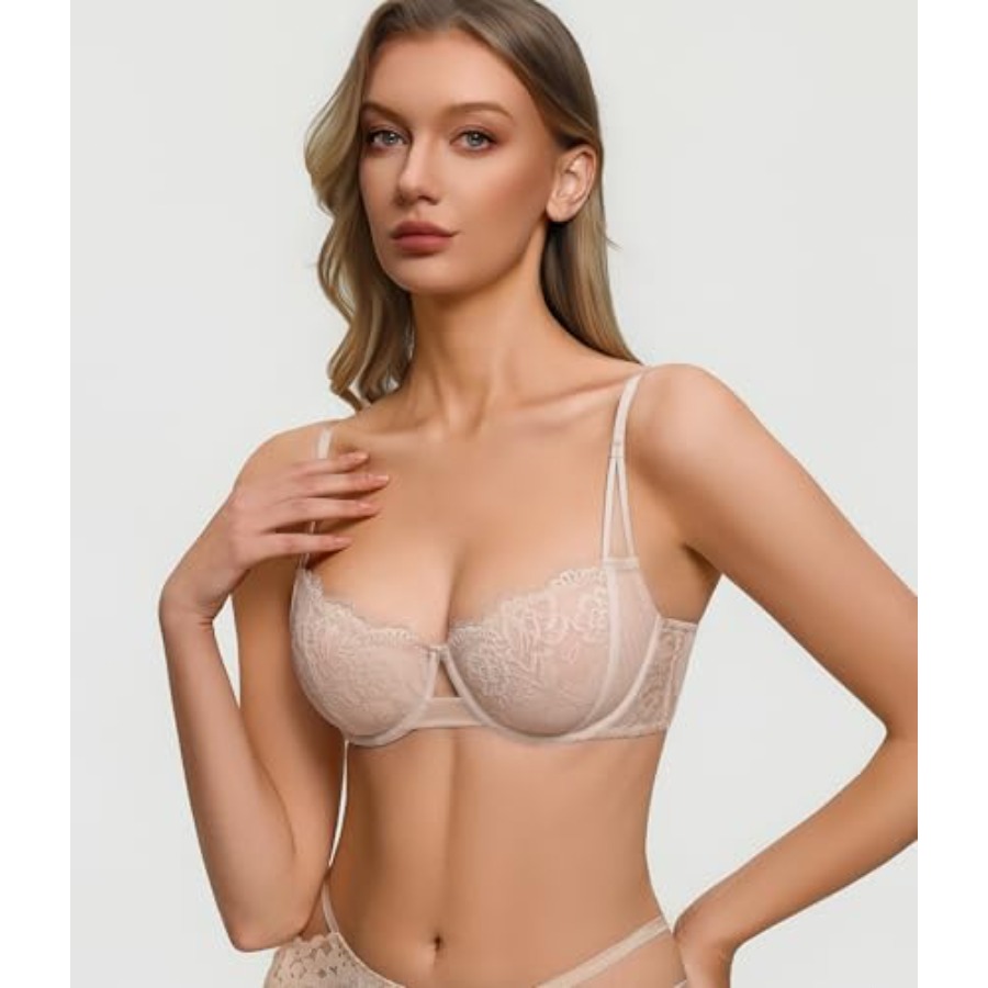 Avidlove Lace Bras for Women S - مراجعة Sheer Mesh Bra وسعره