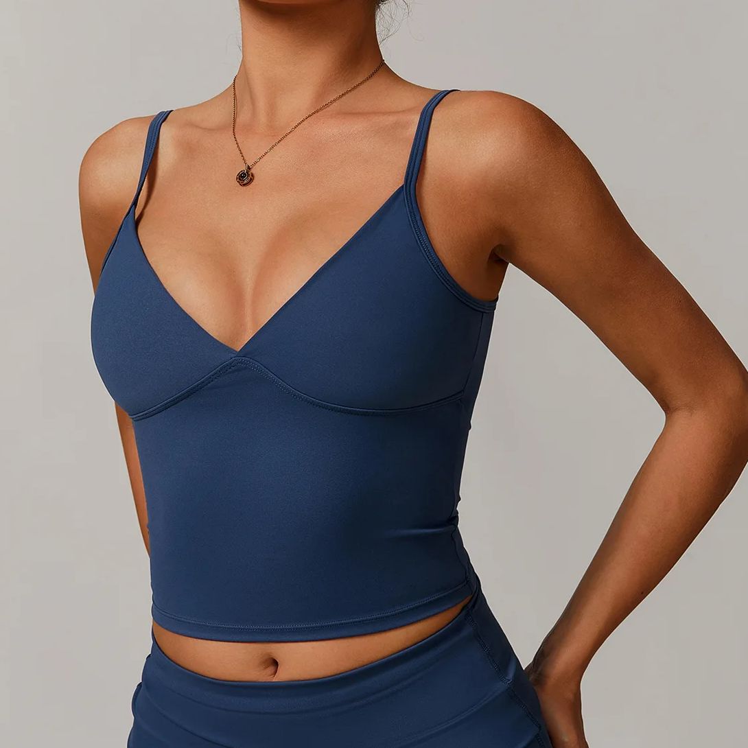 Breathable Sports Bra Fitness  - مراجعة Sports Bra Racerback وسعره