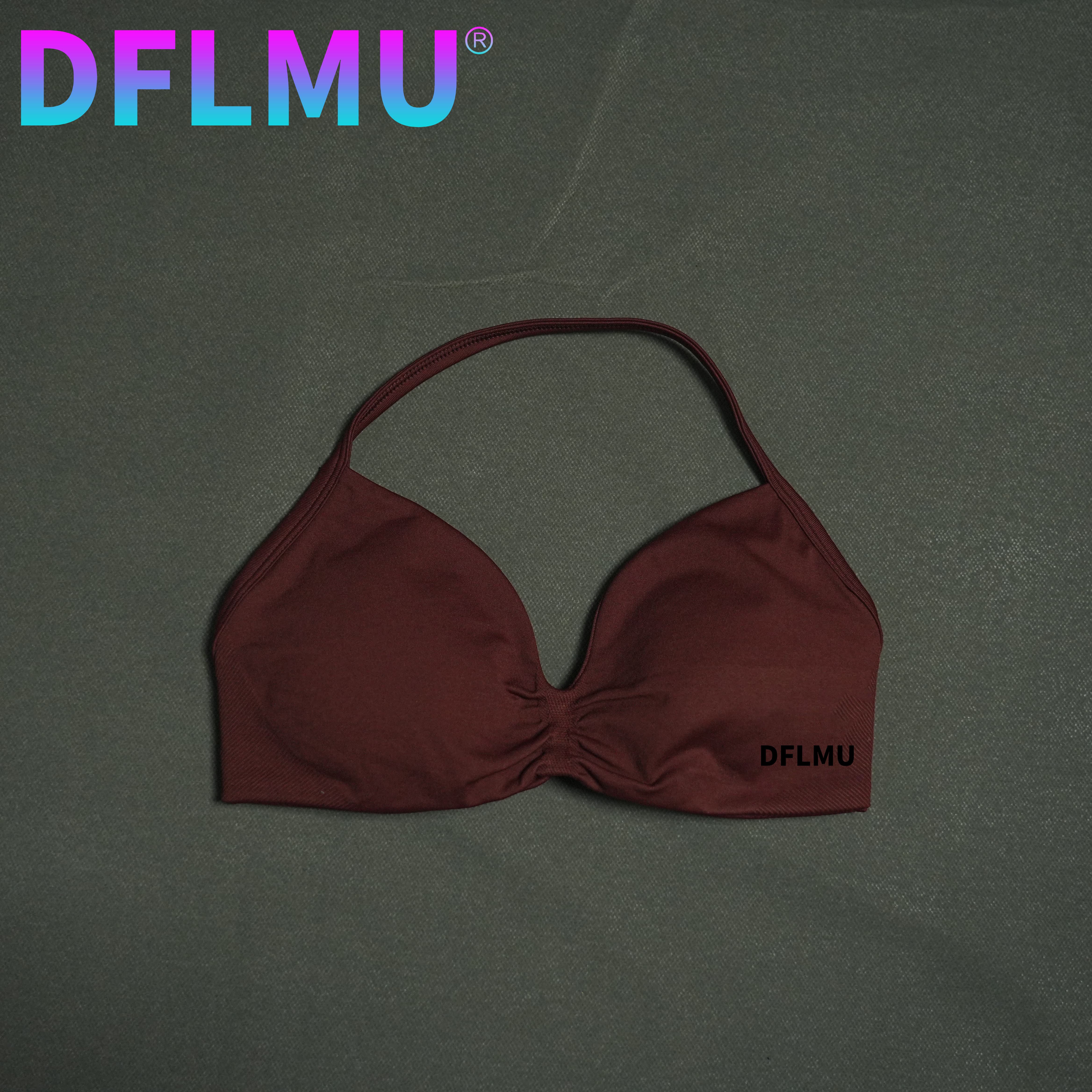 DFLMU Women Halter Sports Bra  - مراجعة Underwire Bra Padded وسعره