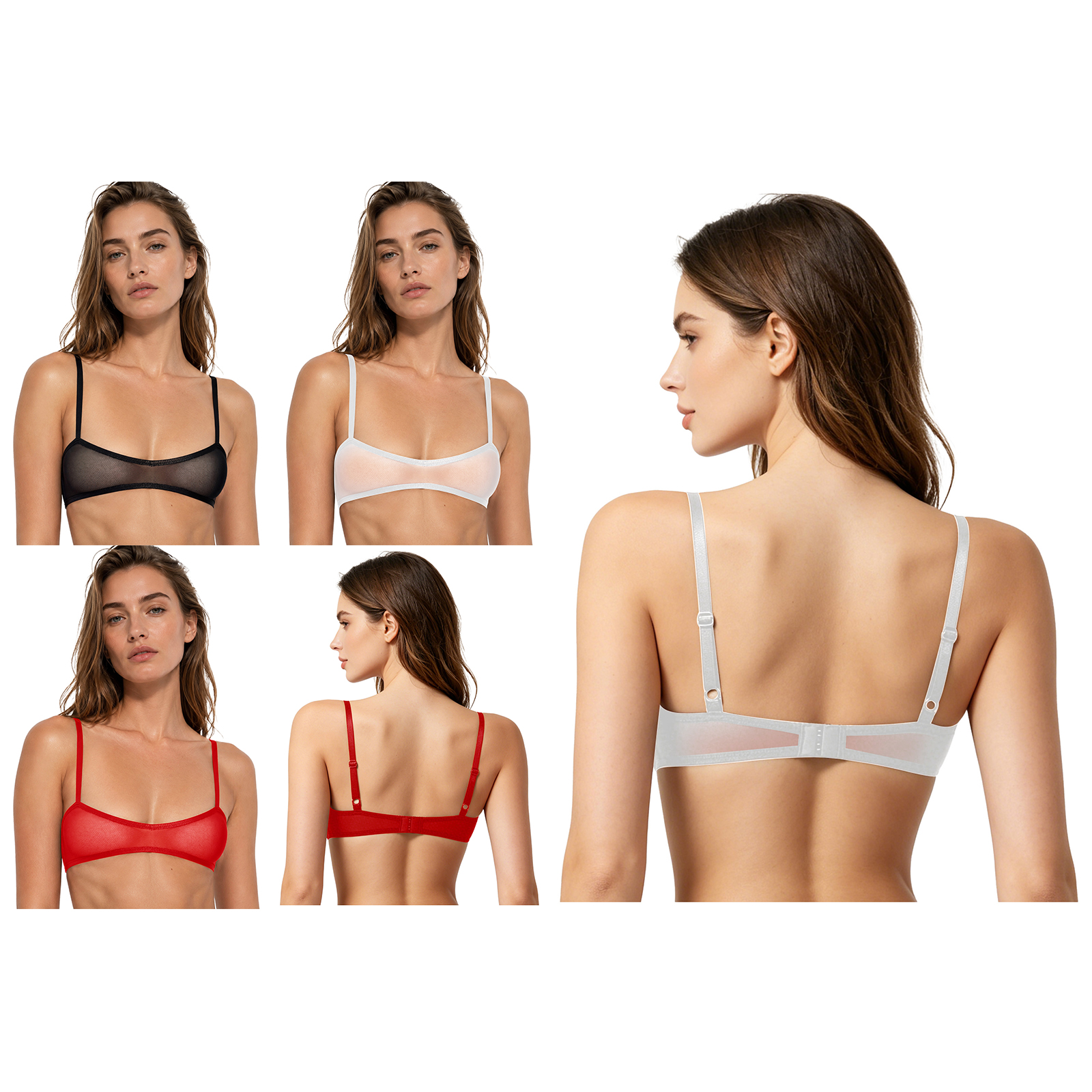 Womens See Through Sheer Mesh  - مراجعة Sheer Mesh Bra وسعره