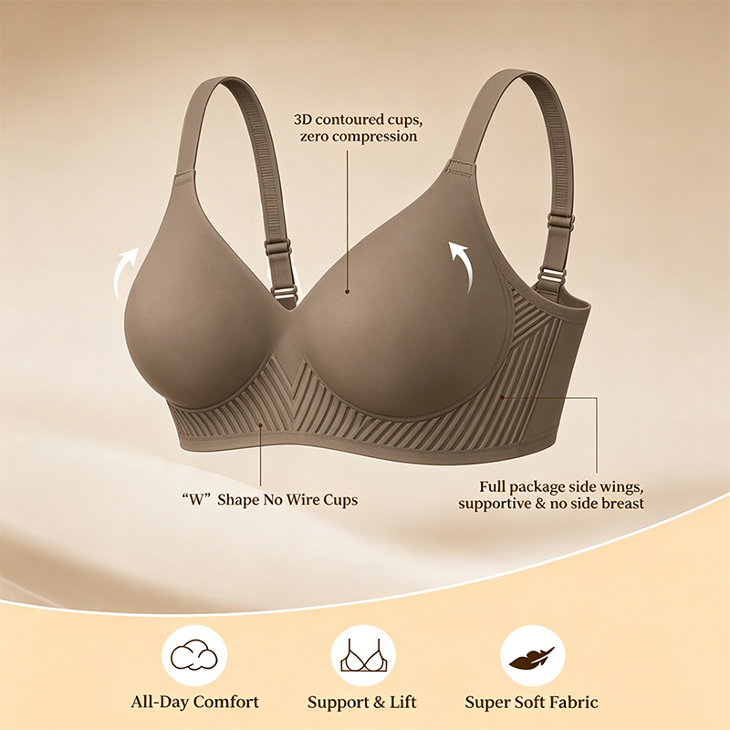 Full Coverage Push Up Jelly Su - مراجعة Wirefree Bra Comfort وسعره
