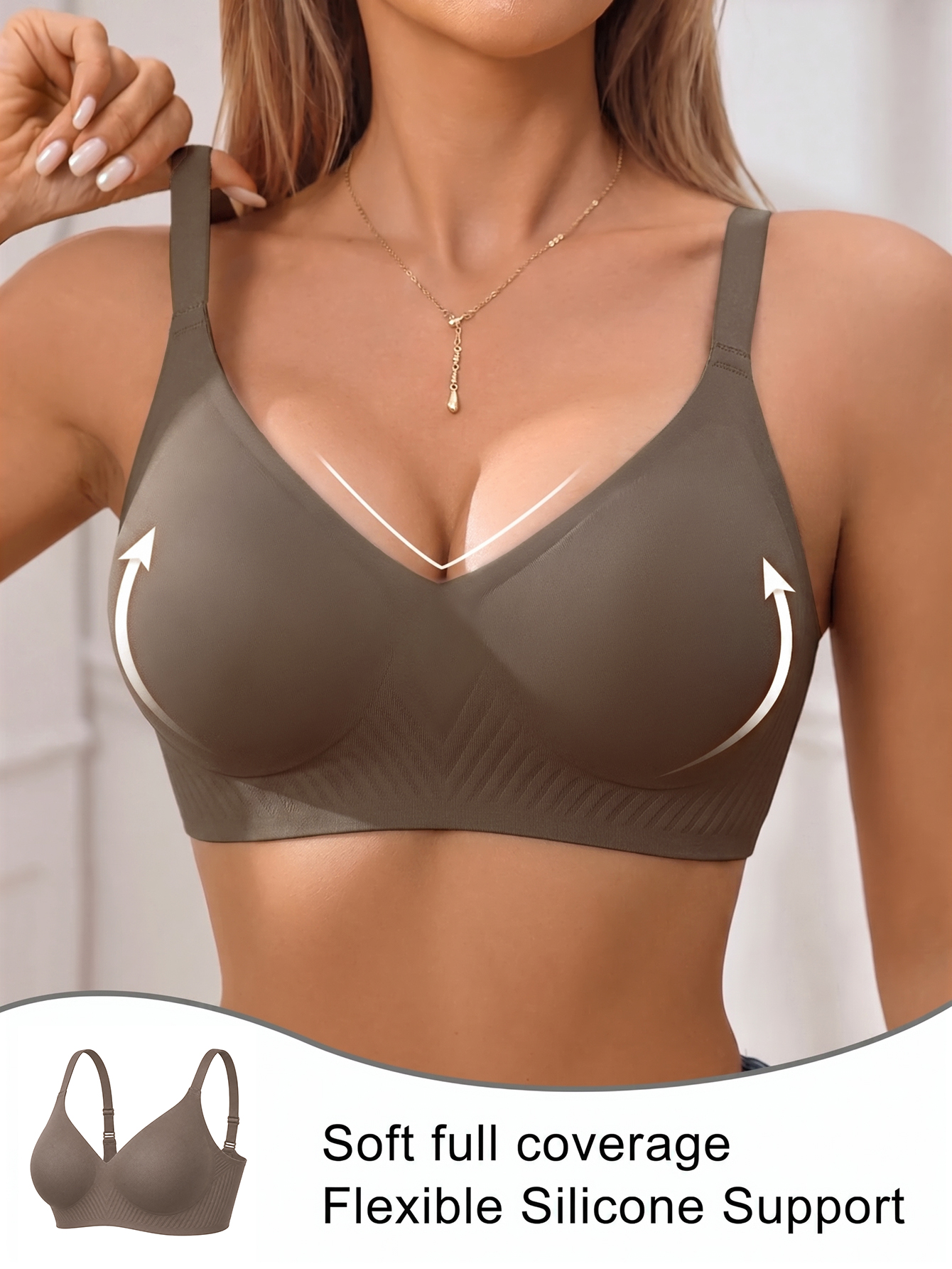 Full Coverage Push Up Jelly Su - مراجعة Wirefree Bra Comfort وسعره