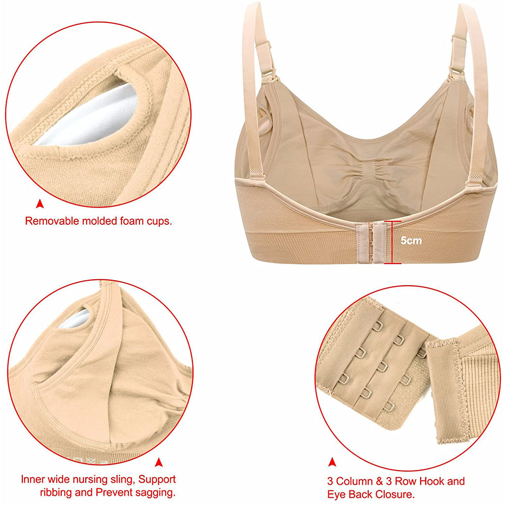 Womens Maternity  Nursing Bra  - مراجعة Nursing Bra Clip وسعره