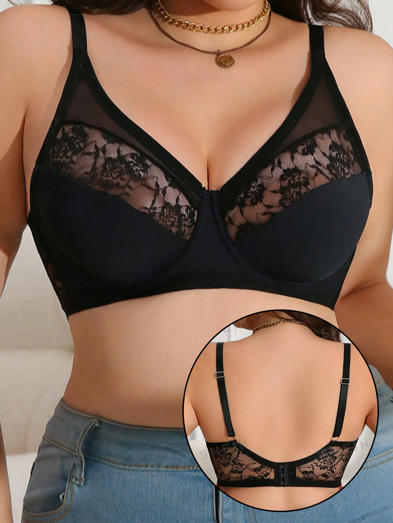 Plus Size Lace Minimizer Bra,  - مراجعة Minimizer Bra Women وسعره