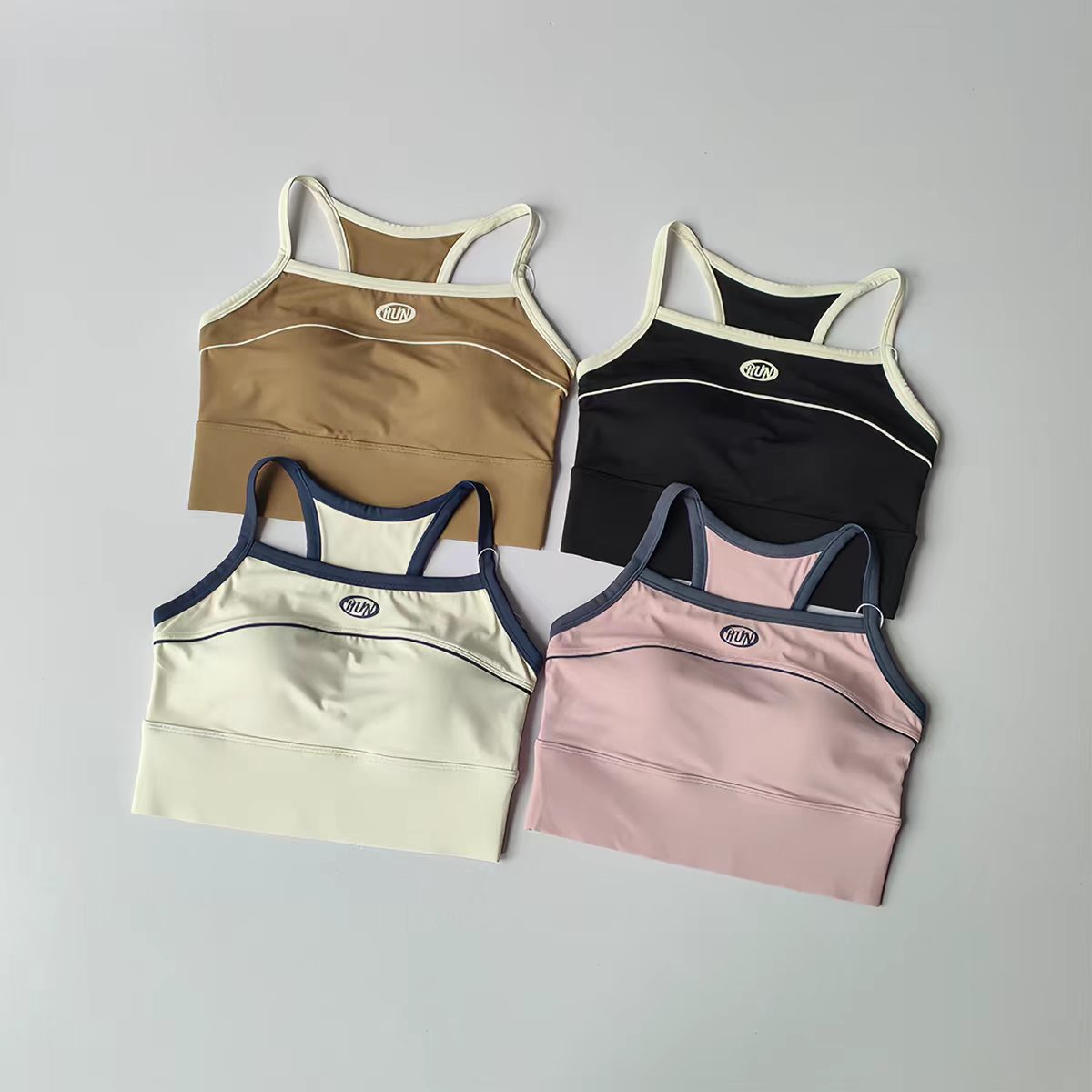 Women Color Block Sports Bra w - مراجعة Plunge Bra Push Up وسعره