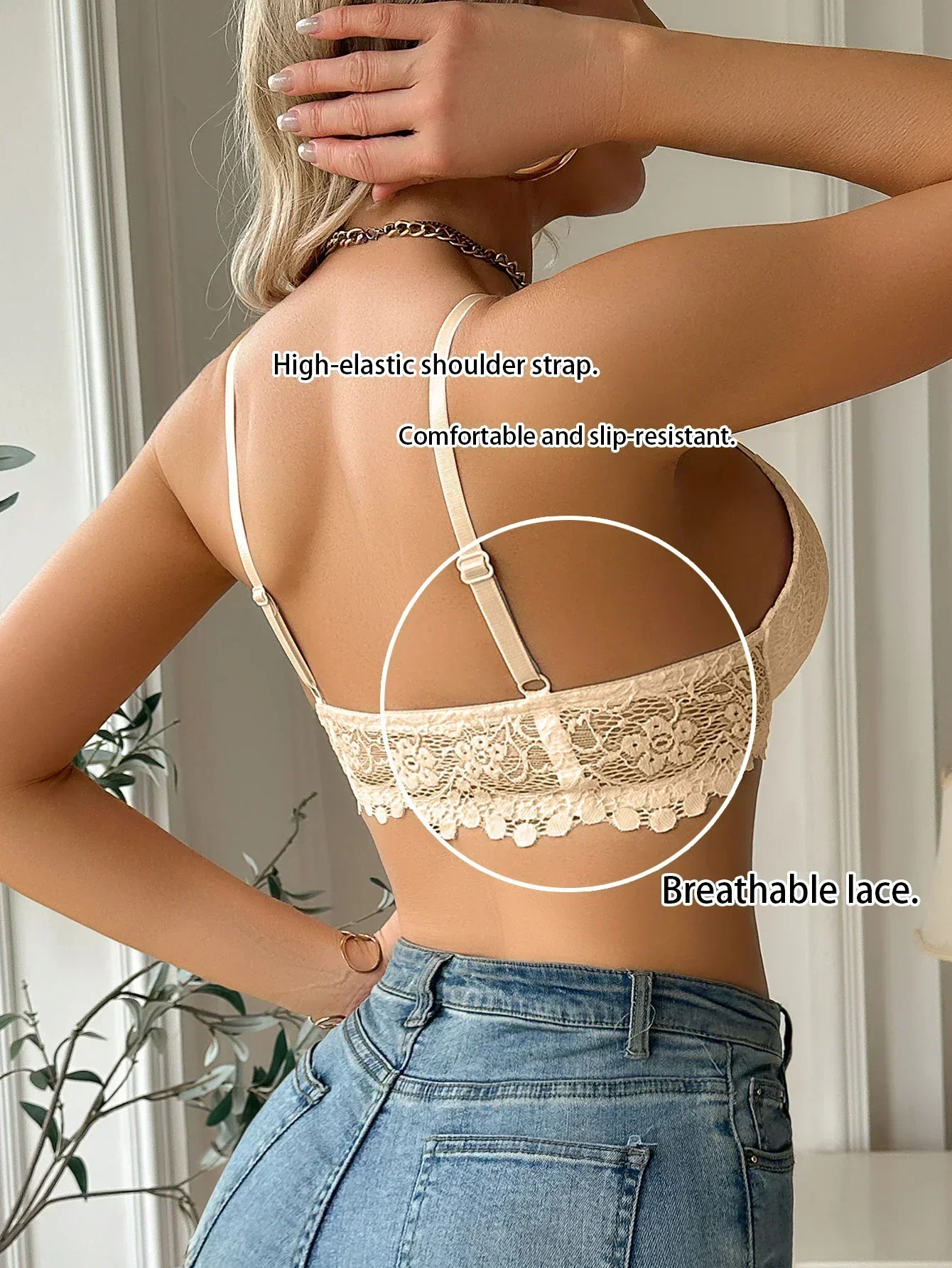 Women's Lace Front Clasp Push  - مراجعة Cotton Bra Everyday وسعره