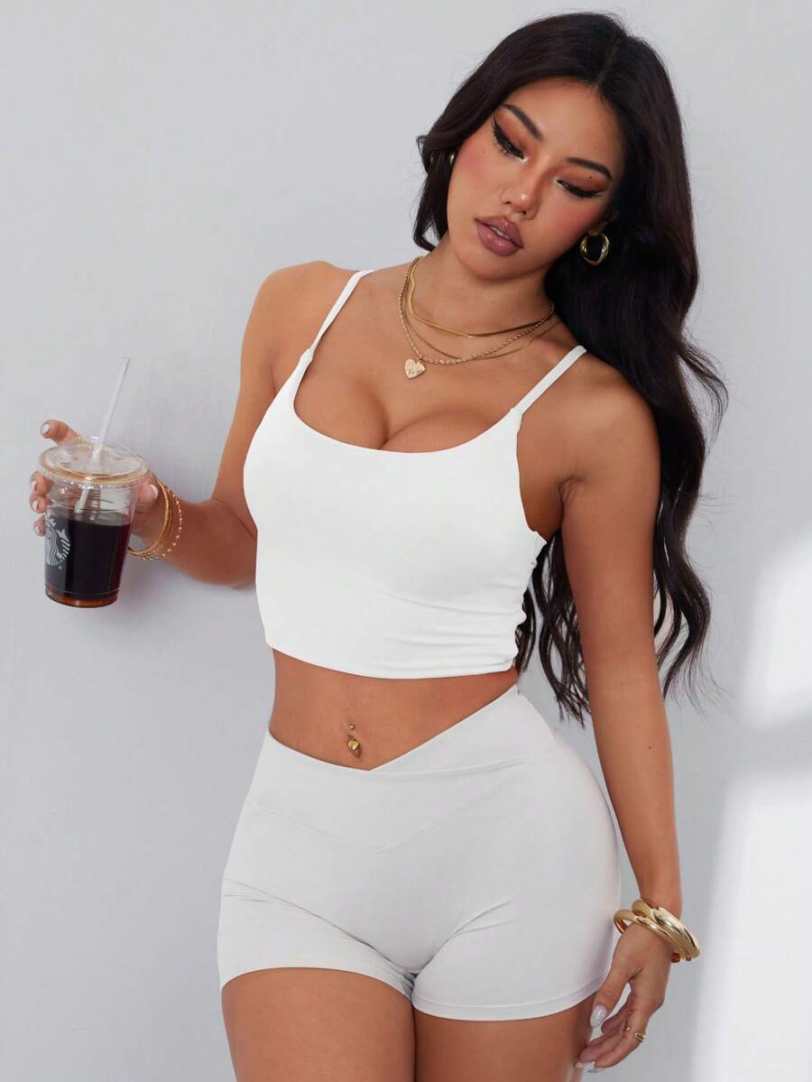Womens Criss-Cross Strap Racer - مراجعة Sports Bra Racerback وسعره
