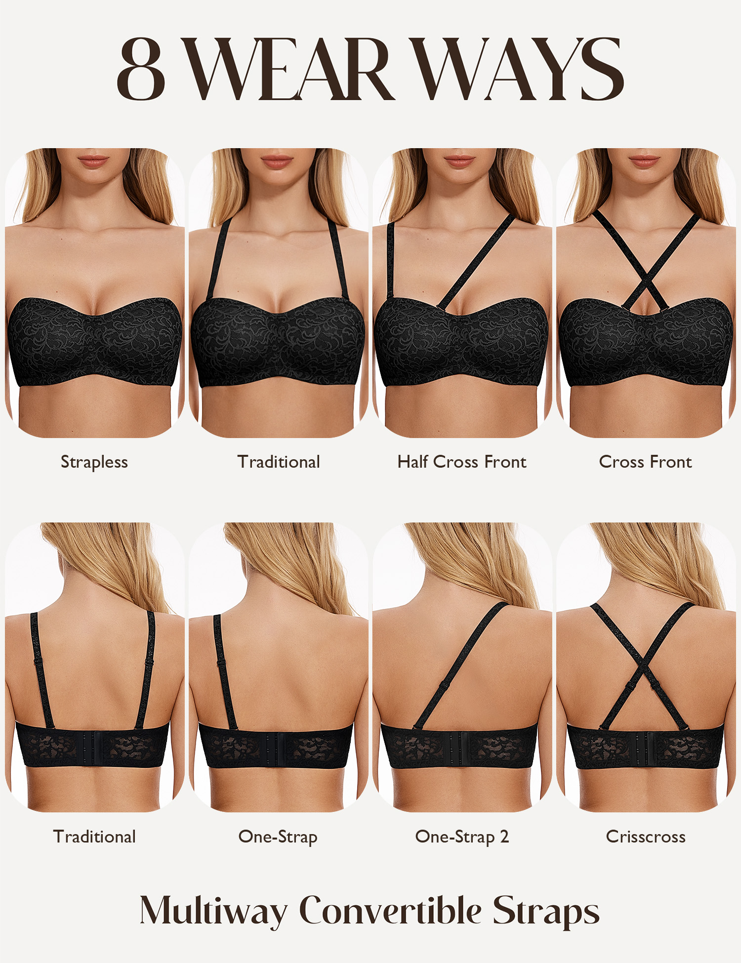Wingslove Women's Strapless mu - مراجعة Convertible Bra Multiway وسعره