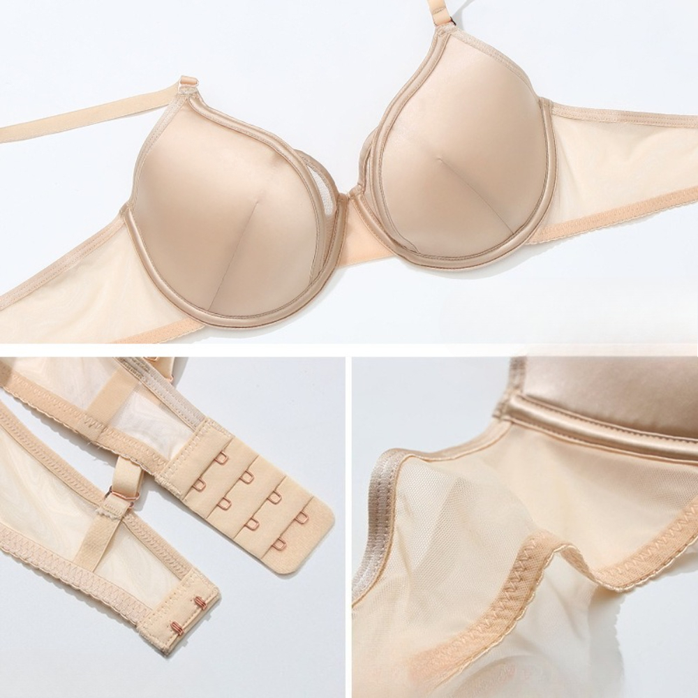 Front Closure Satin 3D Cup Bra - مراجعة Convertible Bra Multiway وسعره
