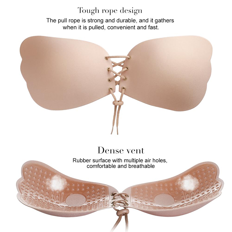 1/2 Pairs Women Summer Backles - مراجعة Strapless Bra Adhesive وسعره