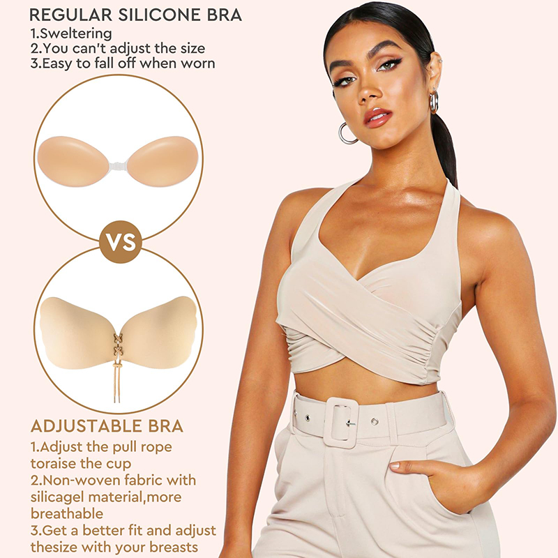 1/2 Pairs Women Summer Backles - مراجعة Strapless Bra Adhesive وسعره