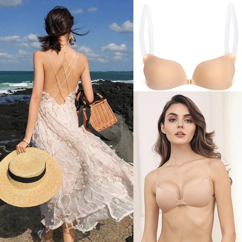 Nipple Cover Invisible Bra Lin - مراجعة Backless Bra Sticky وسعره
