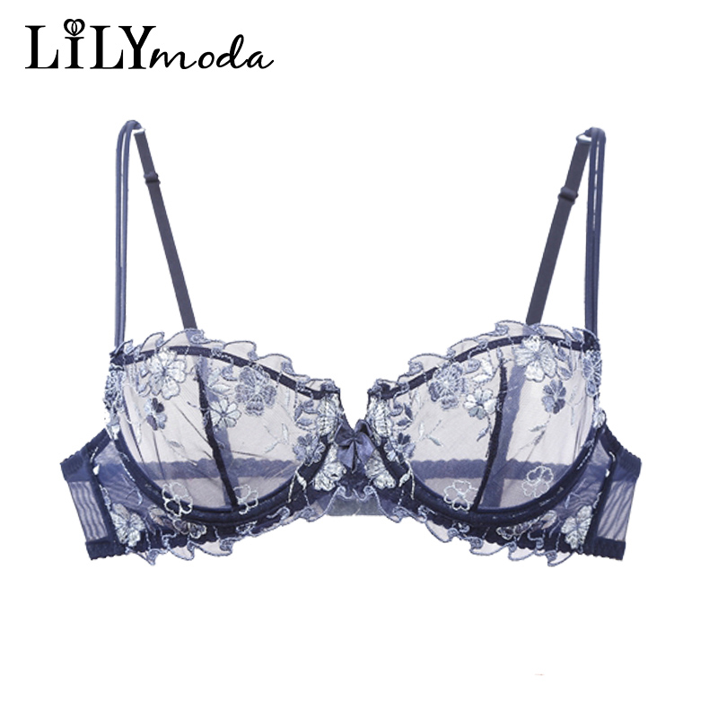 Lilymoda Women Sexy Ultrathin  - مراجعة Demi Bra Balconette وسعره