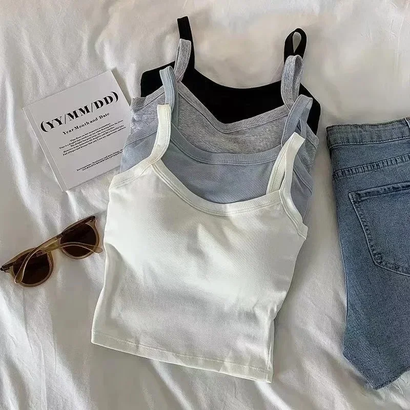 Sexy Sleeveless Crop Top for W - مراجعة T Shirt Bra Seamless وسعره