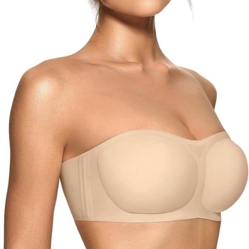 Women's Strapless Bra with Pus - مراجعة Wirefree Bra Comfort وسعره