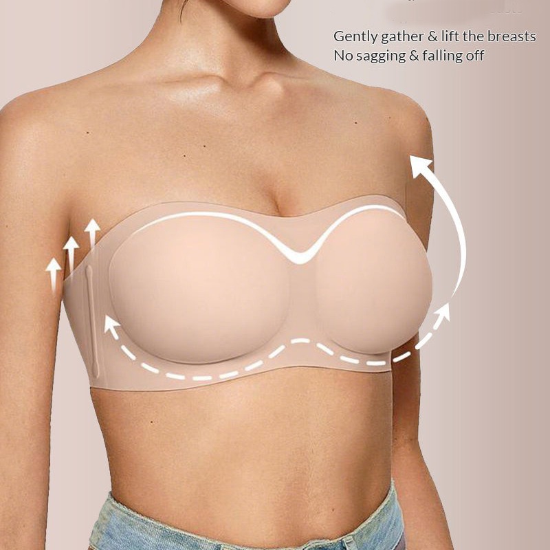 Women's Strapless Bra with Pus - مراجعة Wirefree Bra Comfort وسعره