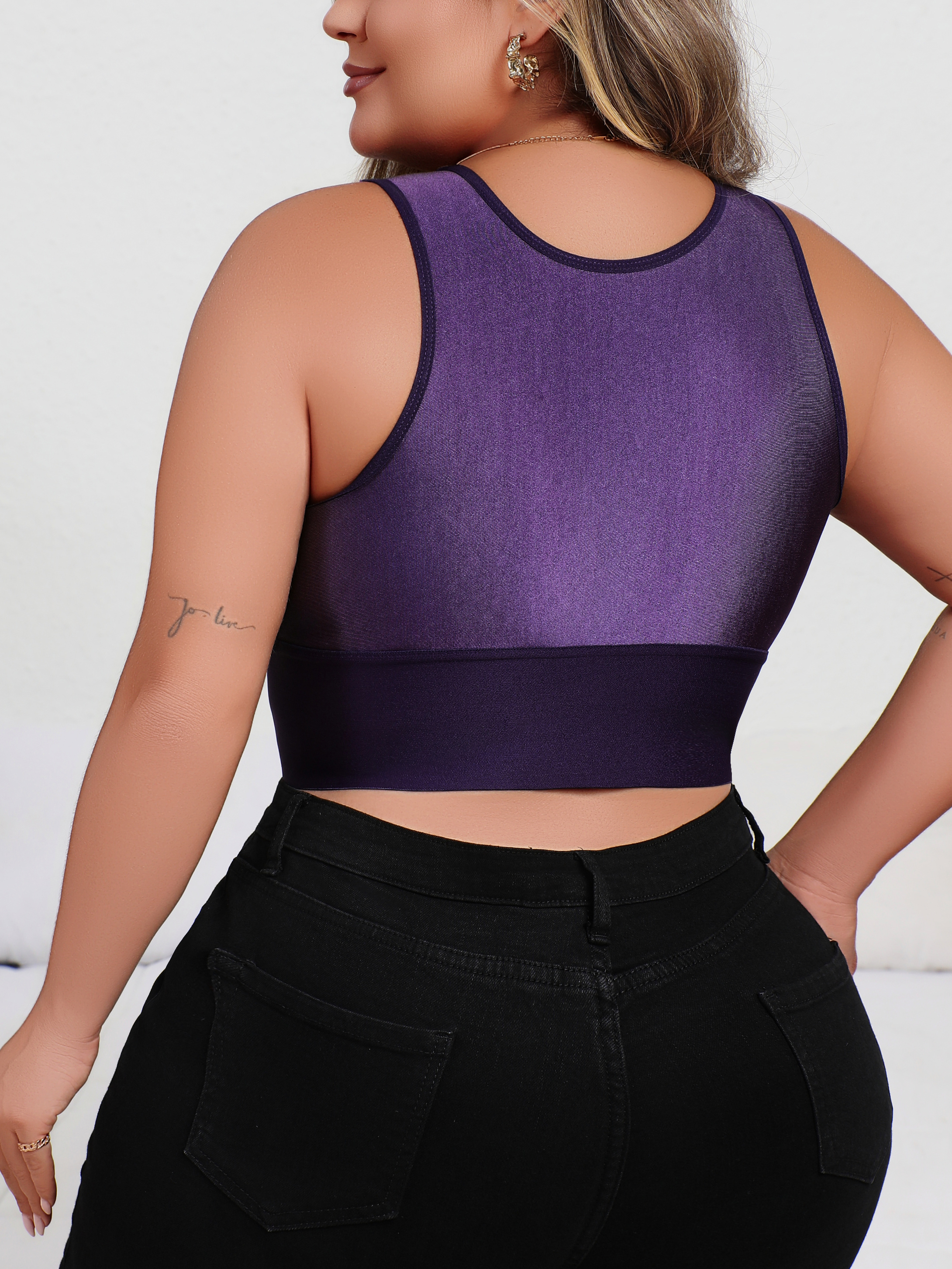 New Arrival Plus Size Sexy Pur - مراجعة Plunge Bra Push Up وسعره