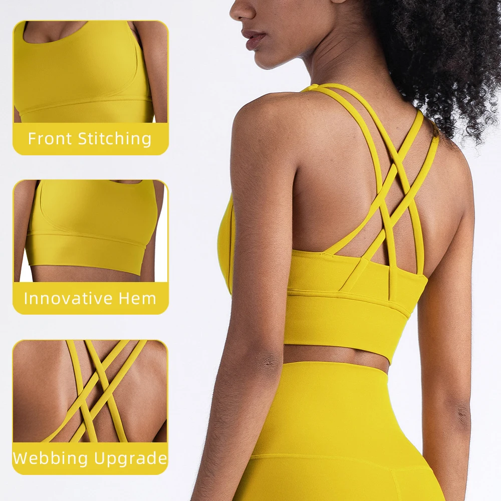 Summer Fashion Cross Back Wome - مراجعة Sports Bra Racerback وسعره