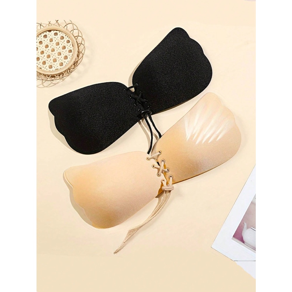 1/2pcs Wing-Shaped Adhesive Br - مراجعة Push Up Bra Silicone وسعره