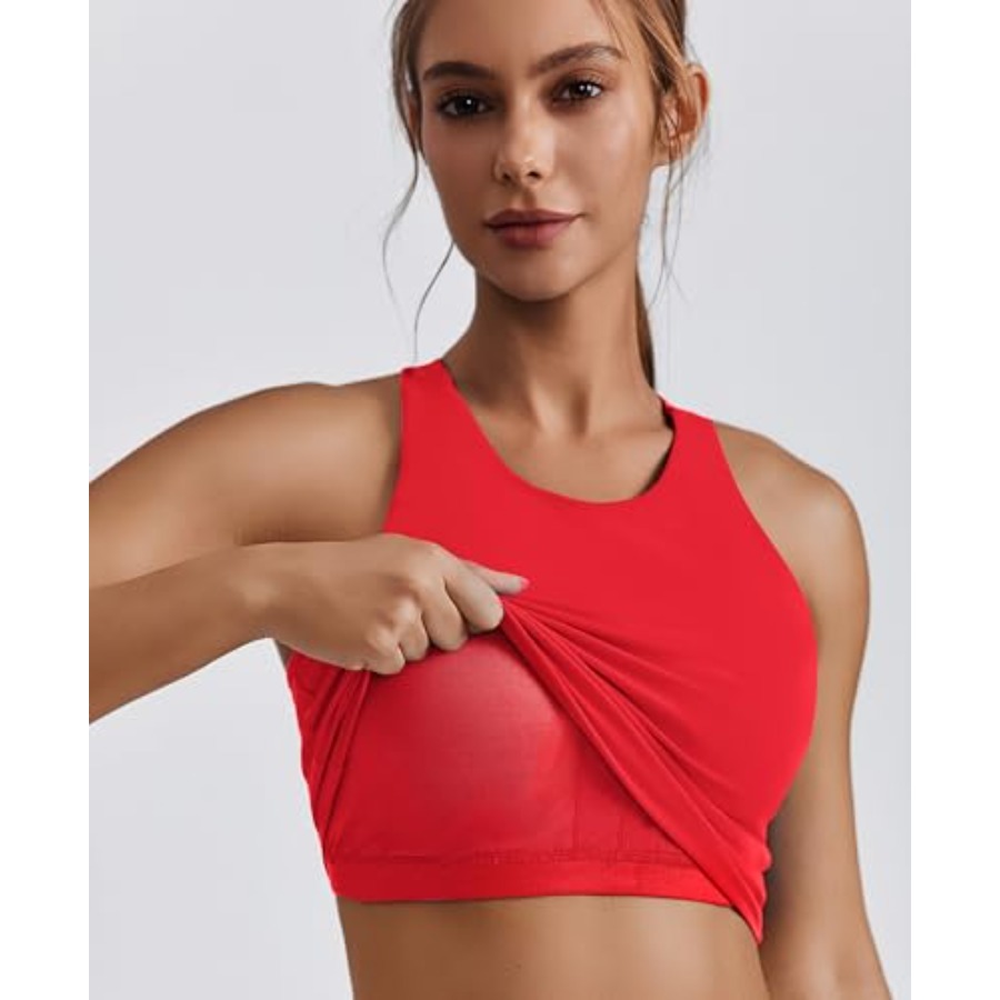 PINSPARK Women Sports Bra High - مراجعة Sports Bra Racerback وسعره