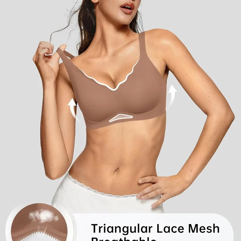 Women’s Wireless Bras Scallope - مراجعة Wirefree Bra Comfort وسعره
