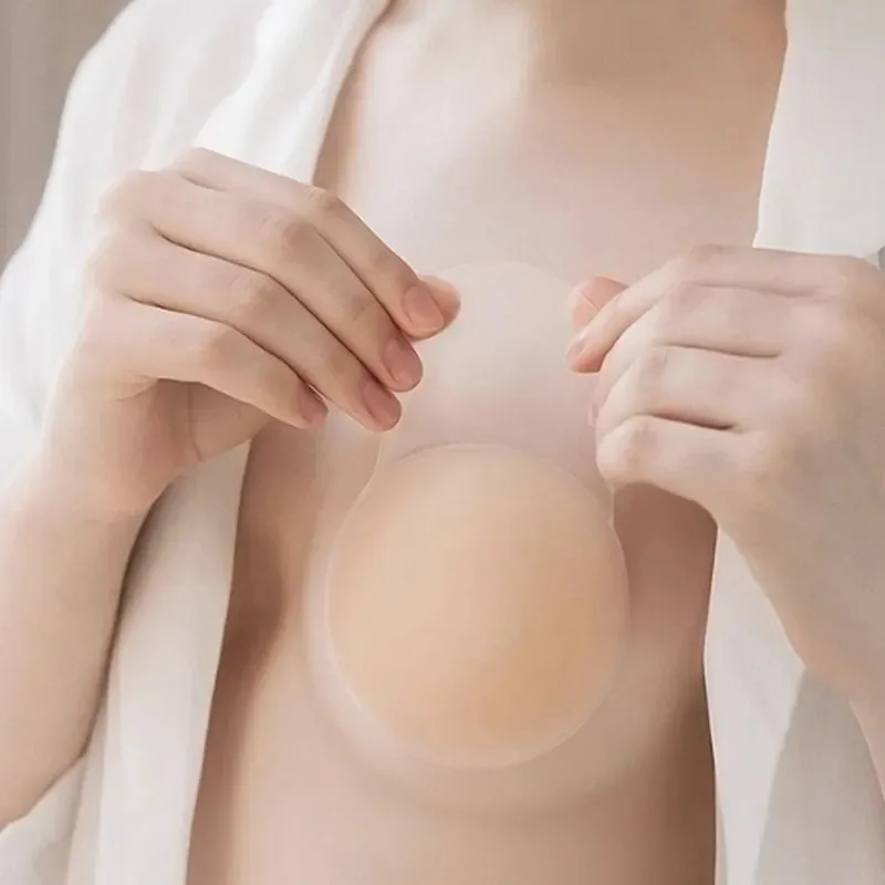 1Pairs Silicone Nipple Cover L - مراجعة Minimizer Bra Women وسعره