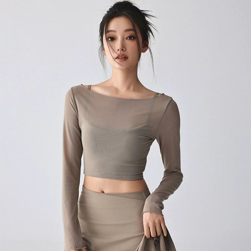 Women's Sheer Mesh Long Sleeve - مراجعة Sheer Mesh Bra وسعره