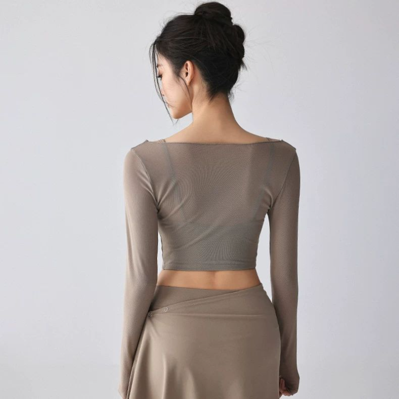 Women's Sheer Mesh Long Sleeve - مراجعة Sheer Mesh Bra وسعره