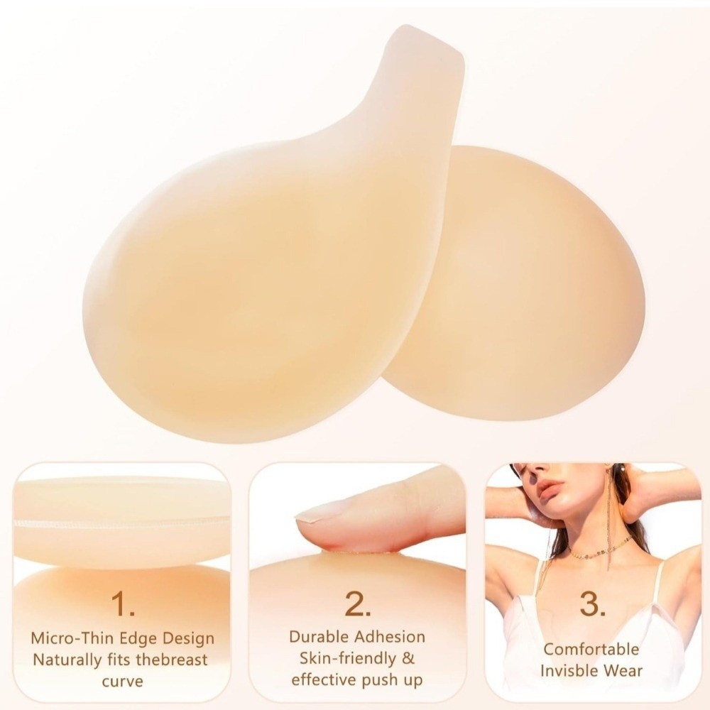 Seamless Silicone Nipple Cover - مراجعة Push Up Bra Silicone وسعره