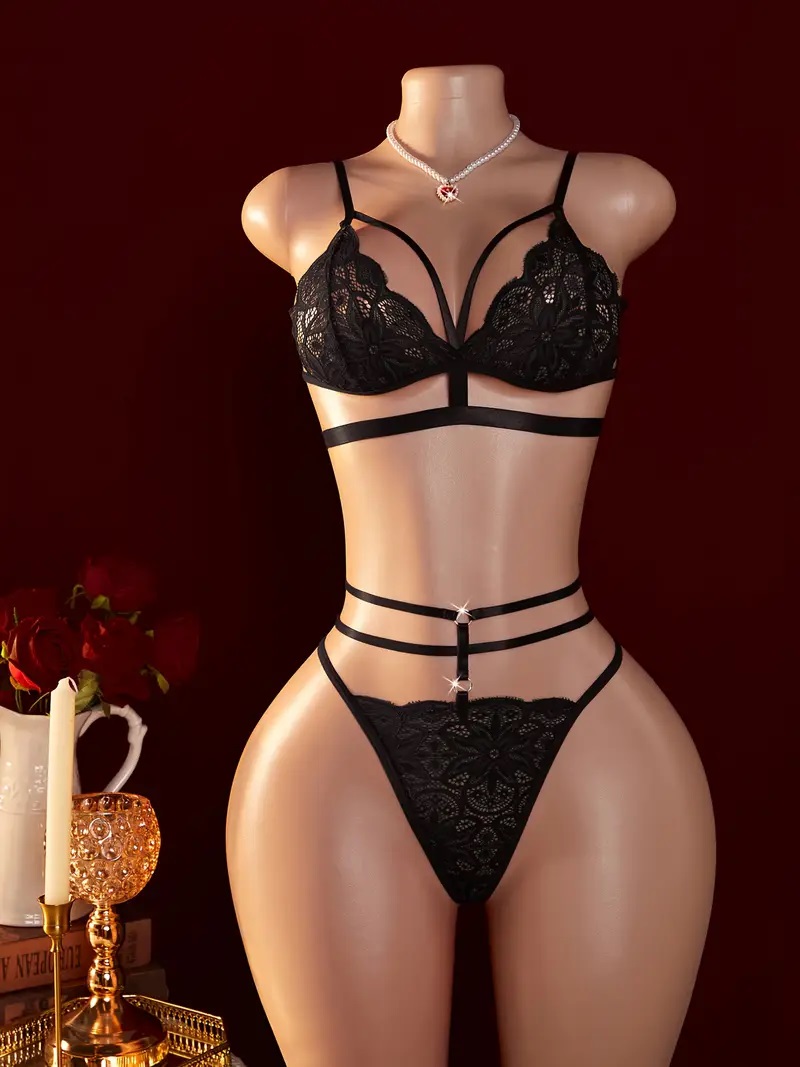 S- XXL Women's Sexy Contrast L - مراجعة Sheer Mesh Bra وسعره