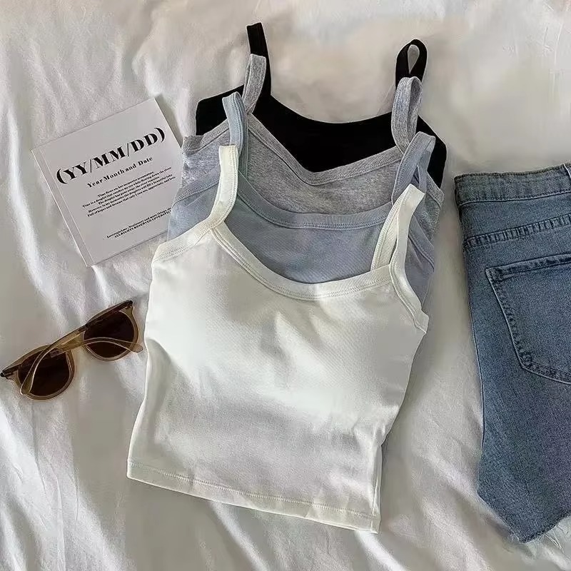 Crop Top Women Sexy Sleeveless - مراجعة T Shirt Bra Seamless وسعره